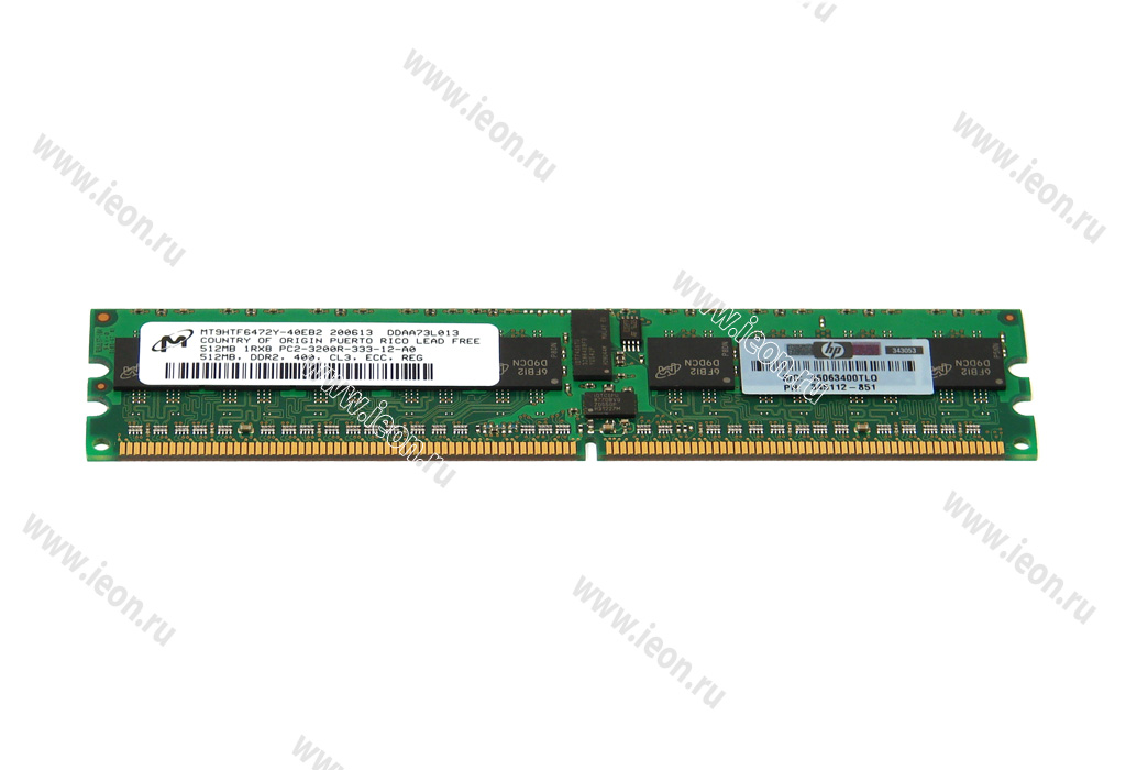 DDR2 Micron 1Rx8 PC2 3200R 333 12 A0 400Mhz 512 .C IEON.ru